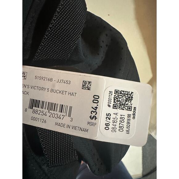Adidas Men's Victory 5 Bucket Hat | Black | L/XL | NWT - Picture 3 of 3